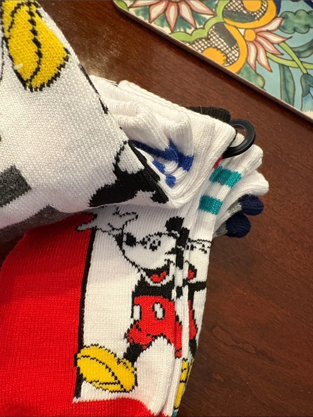 NWT Planet Sox Disney Mickey Mouse Little Boys’ Crew Socks Multicolor 6 Pack